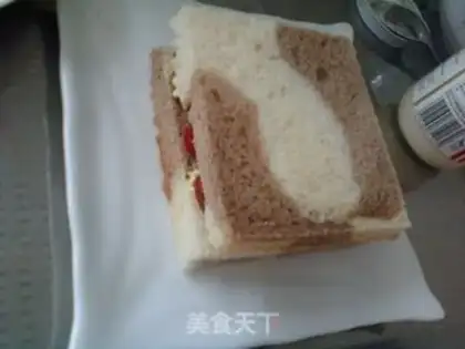 Make Strawberry egg sandwiches step 12