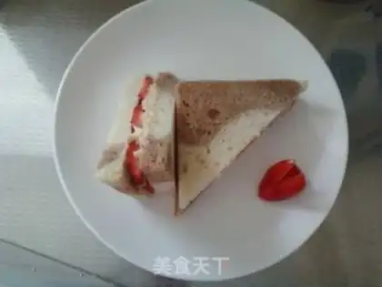 Make Strawberry egg sandwiches step 14