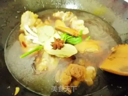 Make Red burning pig hoof step 6