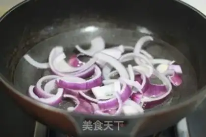 Make Onion fried liver step 2