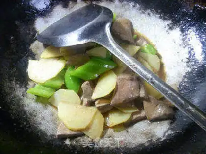 Make Pepper potato fried liver step 18