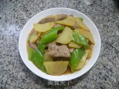 Make Pepper potato fried liver step 19