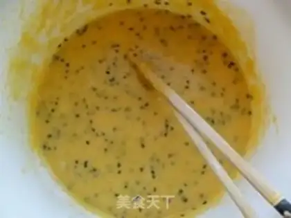 Make Black sesame egg rolls step 5