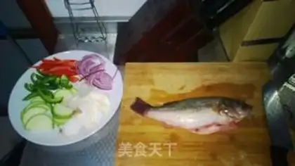 Make Fried bass step 1