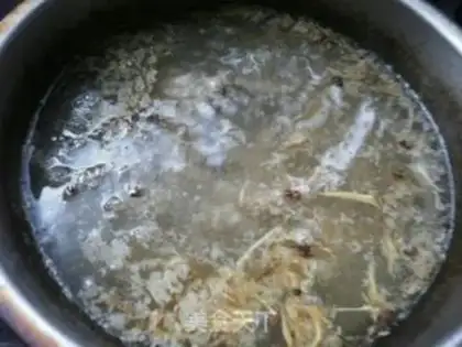 Make Spinach liver soup step 3
