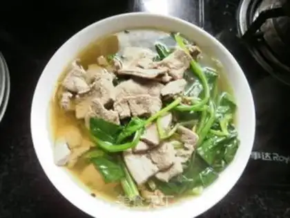 Make Spinach liver soup step 5