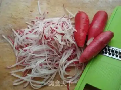 Make Sugar and radish step 1