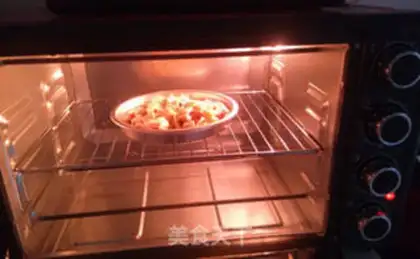 Make Chicken mushroom pizza step 8