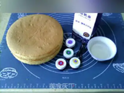 Make A flower cake step 0