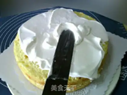 Make A flower cake step 4