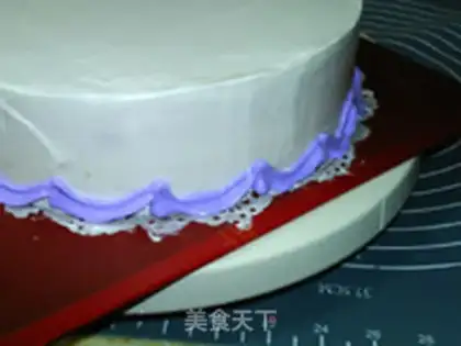 Make A flower cake step 6