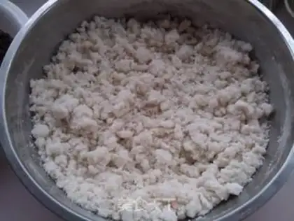 Make Red bean date rice cake step 2