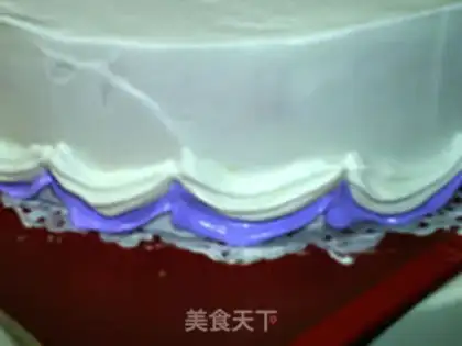 Make A flower cake step 7