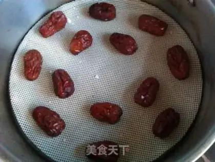 Make Red bean date rice cake step 3