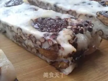 Make Red bean date rice cake step 13