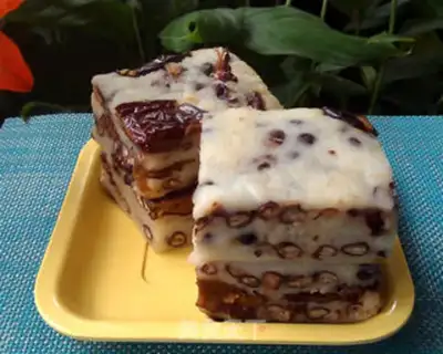 Make Red bean date rice cake step 14