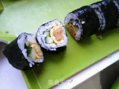 Make Meat pine sushi step 8