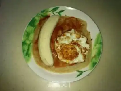 Make Banana omelet step 4