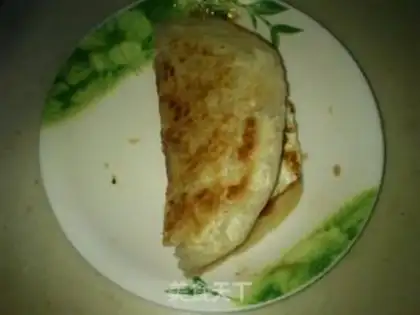 Make Banana omelet step 5