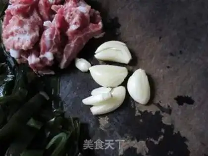 Make Sea belt fried meat step 3