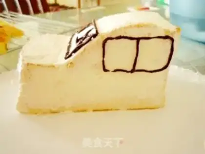 Make Car cake step 5