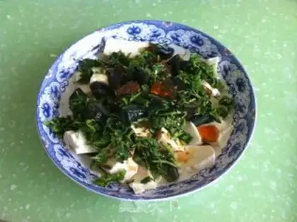 Make Skinned eggs and tofu step 2