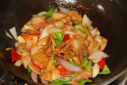 Make Onion fried meat step 4