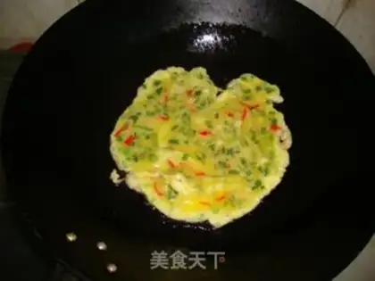 Make Onion eggcake step 2
