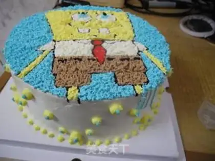 Make SpongeBobcake step 14