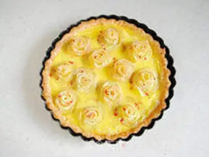 Make Lemon rose apple pie step 25
