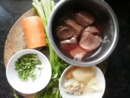 Make Celery carrots burning blood step 0