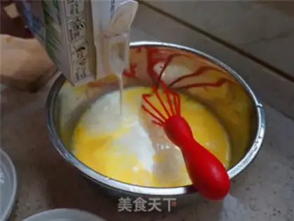 Make Peach geled snow omelet step 2
