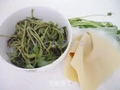 Make Bean-skin rolls step 0