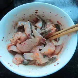 Make Fish potato powder step 2
