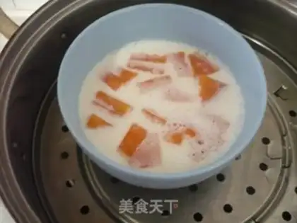 Make Pumpkin milk and eggs step 4