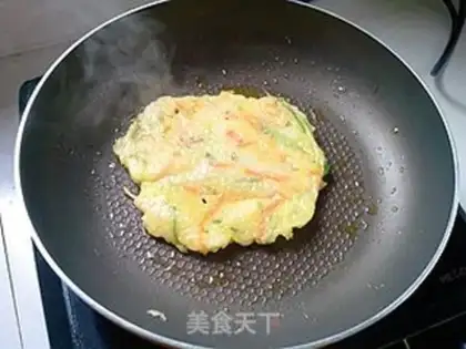 Make Vegetable rice cake step 7