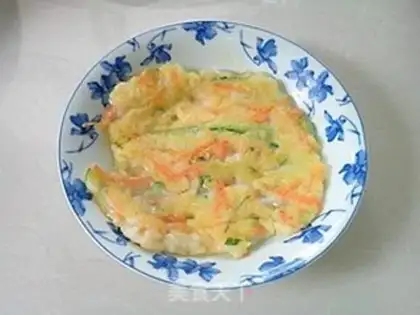 Make Vegetable rice cake step 8