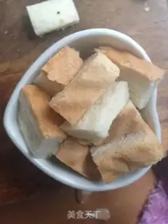 Make Caramel and cream toast pudding step 1