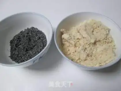 Make Peanut sesame pancakes step 1