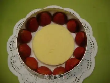 Make Strawberry cheese mousse step 17