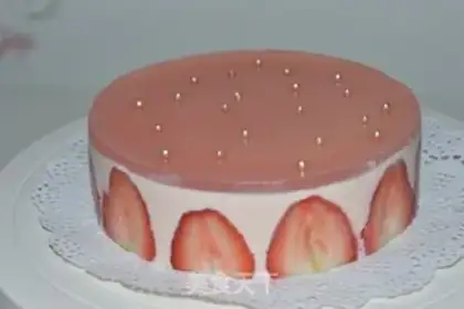 Make Strawberry cheese mousse step 24