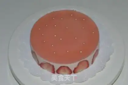 Make Strawberry cheese mousse step 25