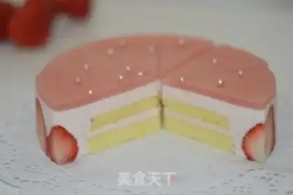 Make Strawberry cheese mousse step 27