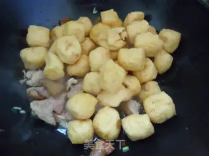 Make Tofu fried meat step 5