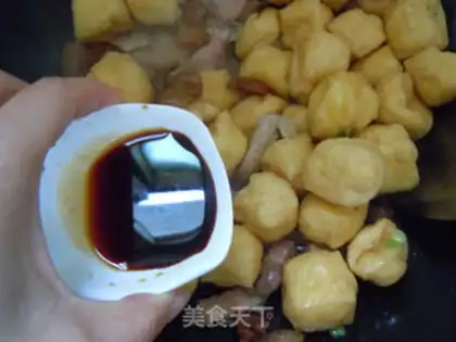 Make Tofu fried meat step 7