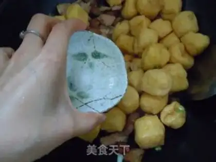 Make Tofu fried meat step 8