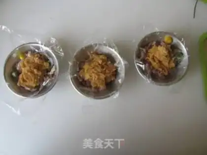 Make Ham, red rice and pine step 4
