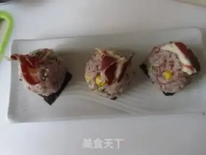 Make Ham, red rice and pine step 7