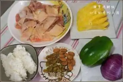 Make Pineapple chicken leg rice step 0
