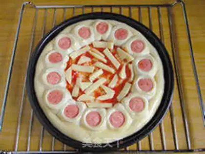 Make Chicken sausage and pizza step 17